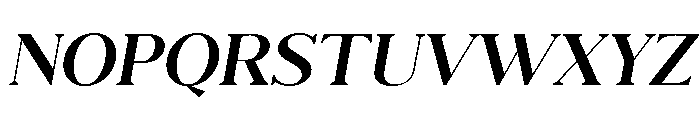 Eryndor Medium Italic Font UPPERCASE