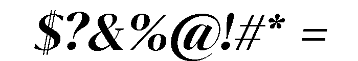 Eryndor Semi Bold Slanted Font OTHER CHARS