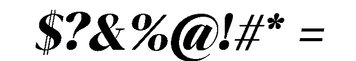 Eryndor Variable Black Italic Font OTHER CHARS