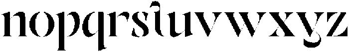 ERAZERRegular otf (400) Font LOWERCASE