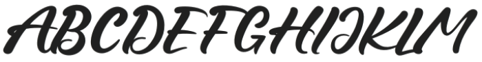 Eris Script Regular otf (400) Font UPPERCASE