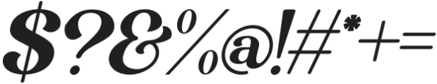 Eriskaw Italic otf (400) Font OTHER CHARS