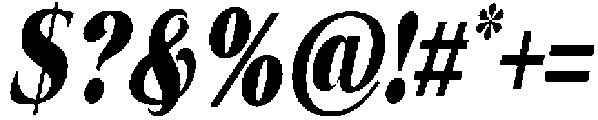 Eritza Black Condensed Italic otf (900) Font OTHER CHARS