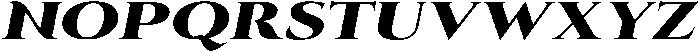 Eritza Black Expanded Italic otf (900) Font UPPERCASE
