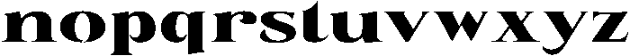 Eritza Black Expanded otf (900) Font LOWERCASE