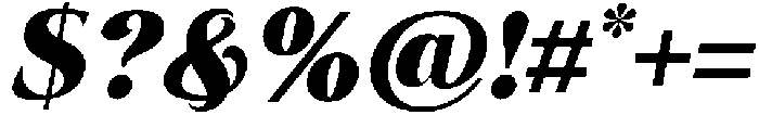 Eritza Black Italic otf (900) Font OTHER CHARS