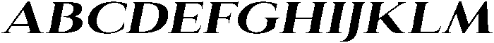 Eritza Bold Expanded Italic otf (700) Font UPPERCASE