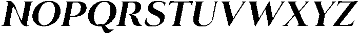 Eritza Bold Italic otf (700) Font UPPERCASE