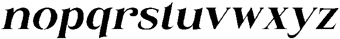 Eritza Bold Italic otf (700) Font LOWERCASE