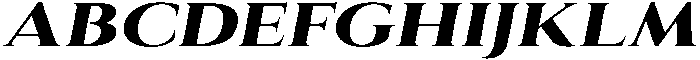 Eritza Extra Bold Expanded Italic otf (700) Font UPPERCASE