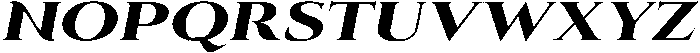Eritza Extra Bold Expanded Italic otf (700) Font UPPERCASE