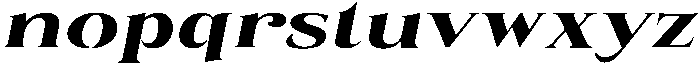 Eritza Extra Bold Expanded Italic otf (700) Font LOWERCASE