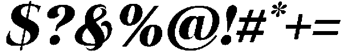Eritza Extra Bold Italic otf (700) Font OTHER CHARS