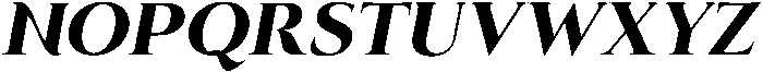Eritza Extra Bold Italic otf (700) Font UPPERCASE