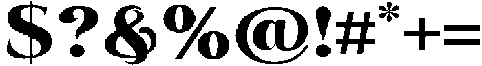 Eritza Extra Bold Semi Expanded otf (700) Font OTHER CHARS