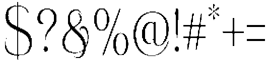 Eritza Light Condensed otf (300) Font OTHER CHARS