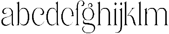 Eritza Light Condensed otf (300) Font LOWERCASE