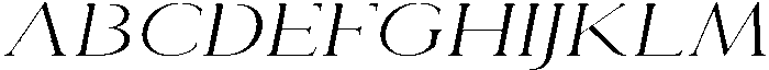 Eritza Light Expanded Italic otf (300) Font UPPERCASE