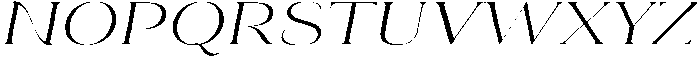 Eritza Light Expanded Italic otf (300) Font UPPERCASE