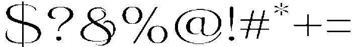 Eritza Light Expanded otf (300) Font OTHER CHARS