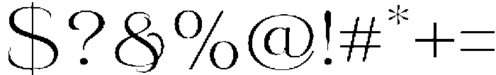 Eritza Light Semi Expanded otf (300) Font OTHER CHARS