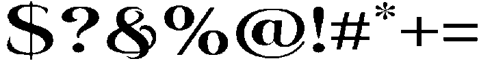 Eritza Semi Bold Expanded otf (600) Font OTHER CHARS