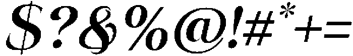 Eritza Semi Bold Italic otf (600) Font OTHER CHARS