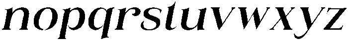 Eritza Semi Bold Italic otf (600) Font LOWERCASE