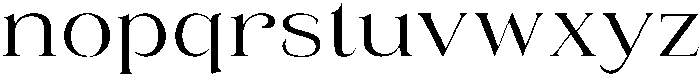 Eritza Semi Expanded otf (400) Font LOWERCASE