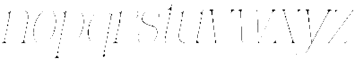 Eritza Thin Condensed Italic otf (100) Font LOWERCASE