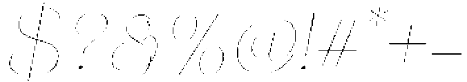Eritza Thin Italic otf (100) Font OTHER CHARS