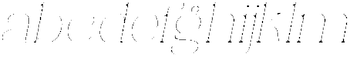 Eritza Thin Italic otf (100) Font LOWERCASE