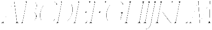 Eritza Thin Semi Condensed Italic otf (100) Font UPPERCASE
