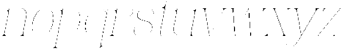 Eritza Thin Semi Condensed Italic otf (100) Font LOWERCASE