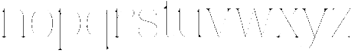 Eritza Thin Semi Condensed otf (100) Font LOWERCASE