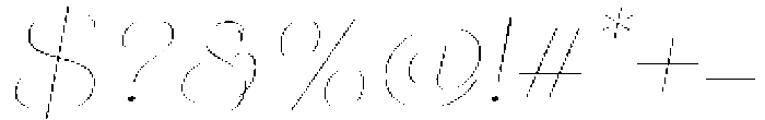 Eritza Thin Semi Expanded Italic otf (100) Font OTHER CHARS