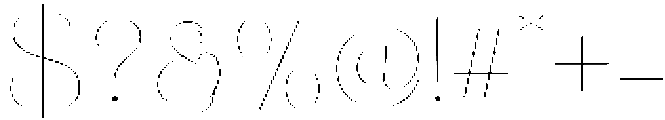Eritza Thin otf (100) Font OTHER CHARS