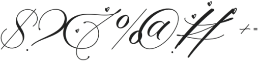 Ermin Sweet Love otf (400) Font OTHER CHARS