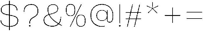 Ertinas Thin otf (100) Font OTHER CHARS