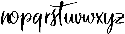 errylane Regular otf (400) Font LOWERCASE