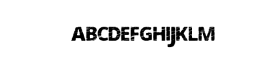 ErodedOpenS Font LOWERCASE
