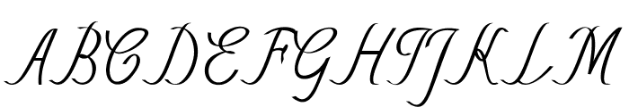 Erelon-CondensedItalic Font UPPERCASE