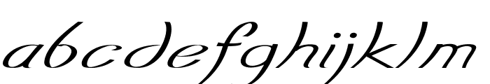 Erelon-ExpandedItalic Font LOWERCASE