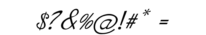 Erelon-Italic Font OTHER CHARS