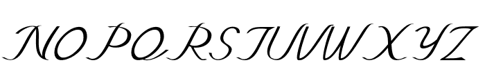 Erelon-Italic Font UPPERCASE