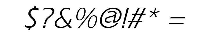 Eric Italic Font OTHER CHARS