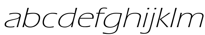 Eric Lite Extended Italic Font LOWERCASE