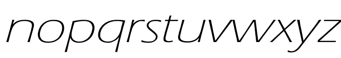 Eric Lite Extended Italic Font LOWERCASE