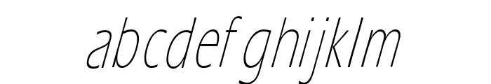 Eric Lite Italic Font LOWERCASE