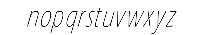 Eric Lite Italic Font LOWERCASE